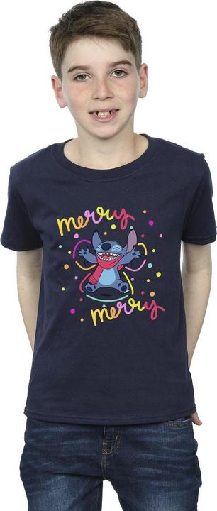 Image du produit Disney - T-shirt LILO & STITCH MERRY RAINBOW - Garçon (140, 146)