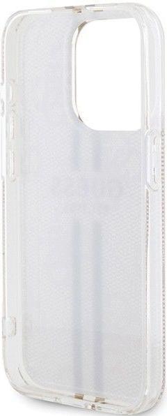 Actual product image Guess GUHCP15LH4PSEGP iPhone 15 Pro 6.1" różowy/pink hardcase IML 4G Gold Stripe (Apple iPhone 15 Pro)