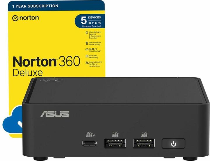 Actual product image ASUS RNUC15CRKC500002 Barebone Intel Core 5 210H Kit L6 EU Cord (Intel Core 5 210H)