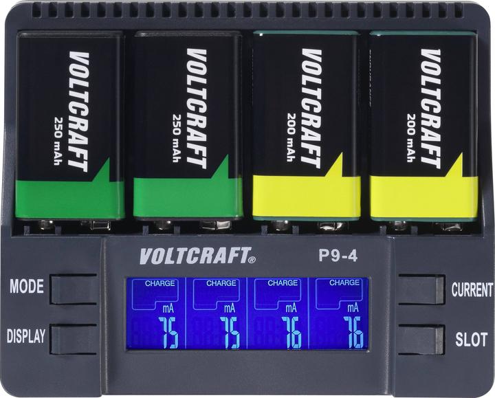 Image du produit Voltcraft P9-4 (1 pcs, 9V Block, Chargeurs sans batterie)