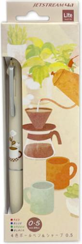 Produktbild Uni-ball Multipen Jetstream 4+1 Lite Miyashita 0,5mm sanftes weiss (Weiss, 1x)