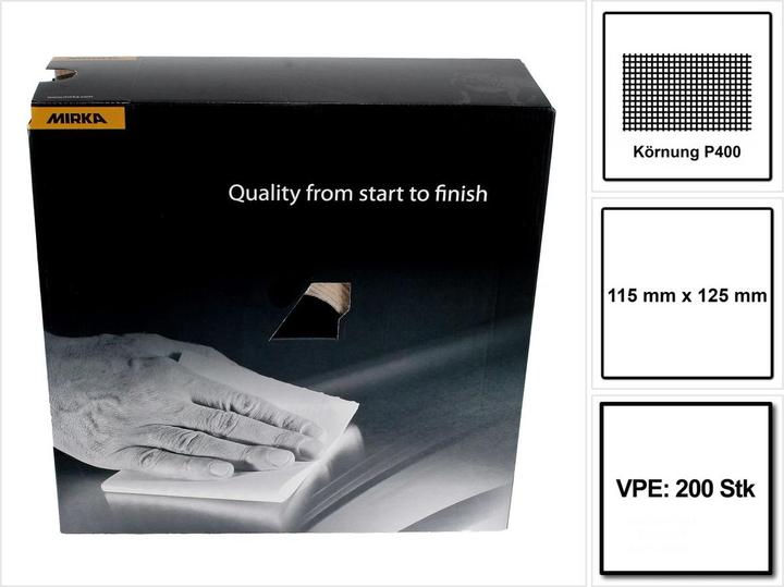 Actual product image Mirka Goldflex Soft 115x125mm P400 200pcs ( 2912707041 ) Hand pad roll perforated (P400)