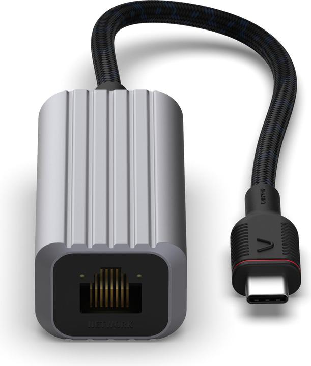 Actual product image Unisynk USB-C to Network Adapter Grey (USB-C)