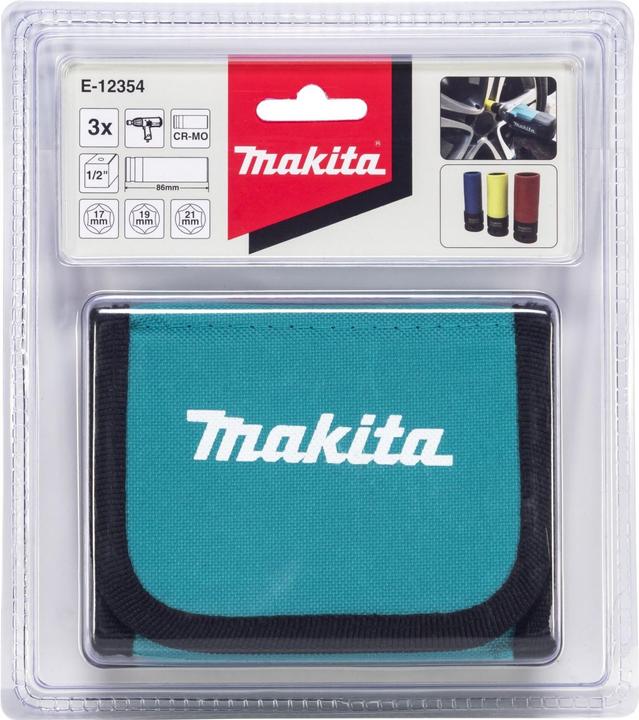 Produktbild Makita Steckschlüssel-Set (17 mm, 21 mm, 19 mm)