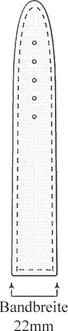Produktbild Cbx Canvas Uhrenarmband 22mm (22 mm, Nylon)