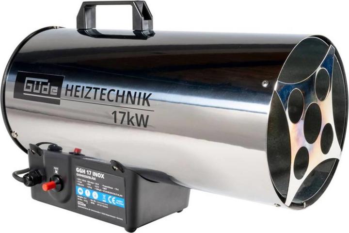 Produktbild Güde Gasheizgebläse GGH 17 INOX Heizkanone Bauheizer Schnellheizer - 85006 (14620000 W)