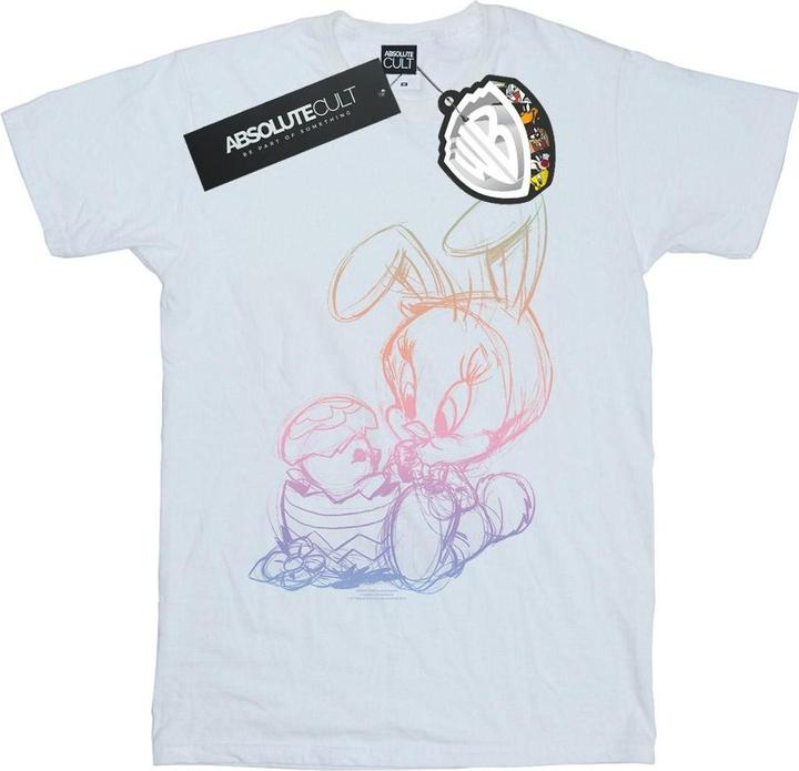 Immagine prodotto Looney Tunes Tweety Pie Easter Egg Sketch Maglietta Ampia Donna (M)
