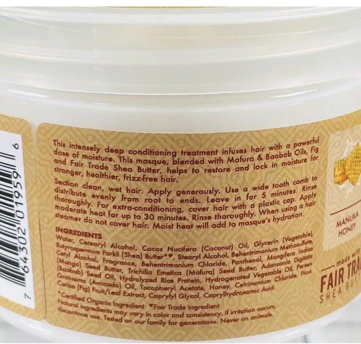 Image du produit Shea Moisture Masque capillaire d'hydratation intense 284g