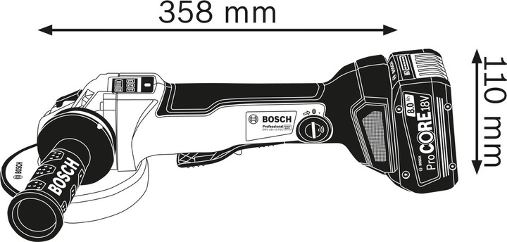Image du produit Bosch Professional GWS 18V-10 PSC in L-BOXX Set (125 mm)
