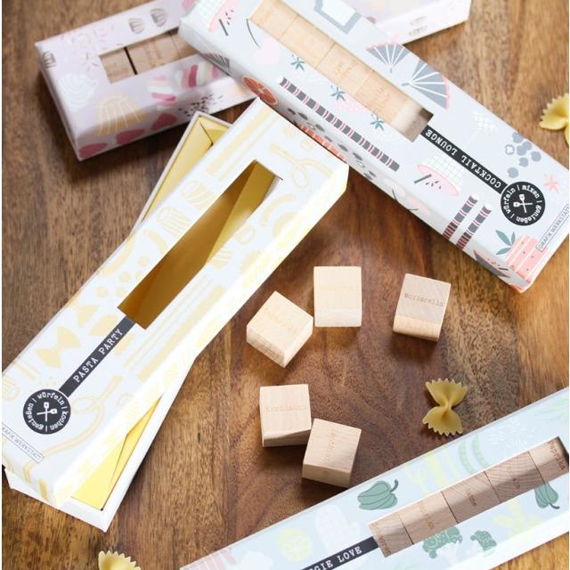 Image du produit Recette - Set de cubes en bois - Cocktail Lounge