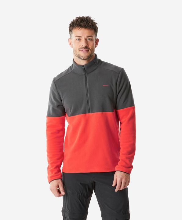 Immagine prodotto Quechua Maglia in pile da uomo per escursioni - MH 500 rosso (XXL)