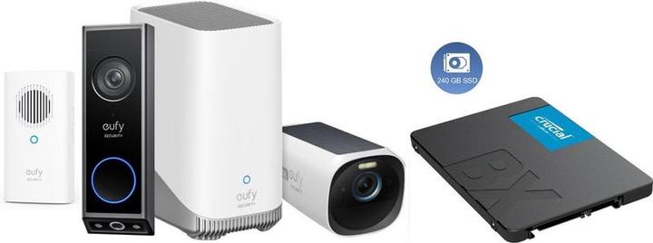 Actual product image eufy Video Doorbell E340 With Chime + Homebase 3 S380 + EUFYCAM 3 + 240GB SSD for 3 years Storage -