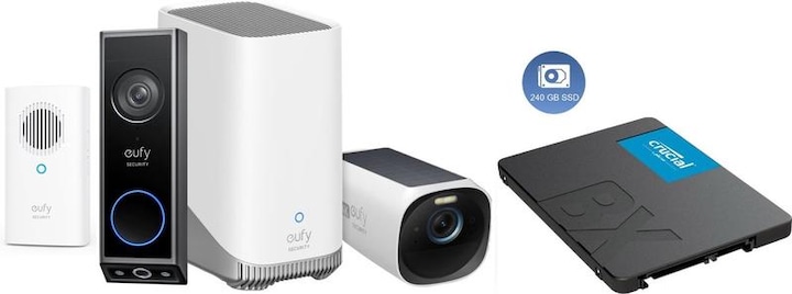 Actual product image eufy Video Doorbell E340 With Chime + Homebase 3 S380 + EUFYCAM 3 + 240GB SSD for 3 years Storage -