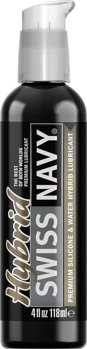 Actual product image Swiss Navy Hybrid - Premium Silicone and Water Hybrid Lubricant - 4 fl oz / 118 ml (118 ml)