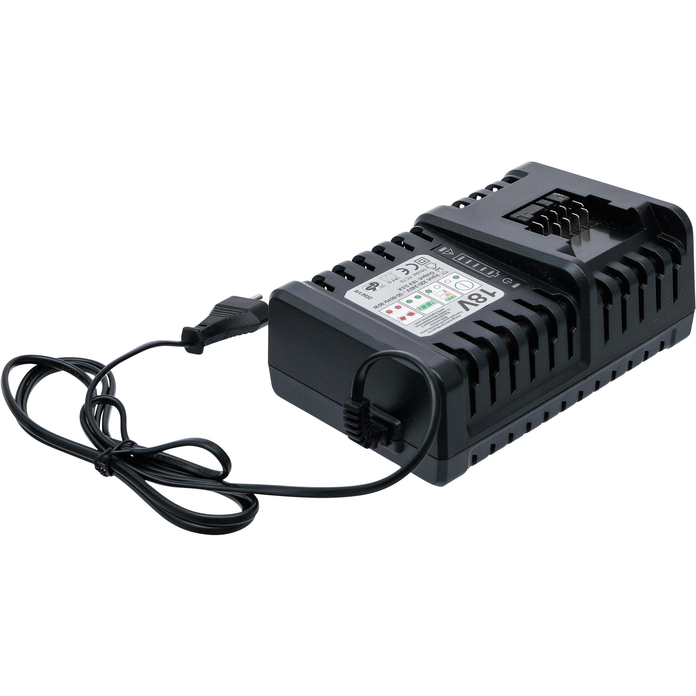 Thumbnail - BGS, Werkzeugakku + Ladegerät, Schnellladegerät für Akku-Schlagschrauber Art. 9928 (18 V)