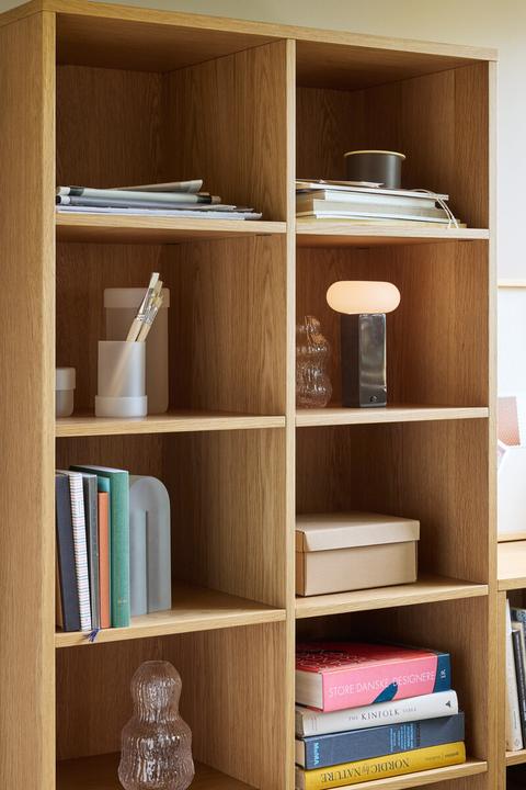 Image du produit Hübsch Low Tragbare Lampe Braun