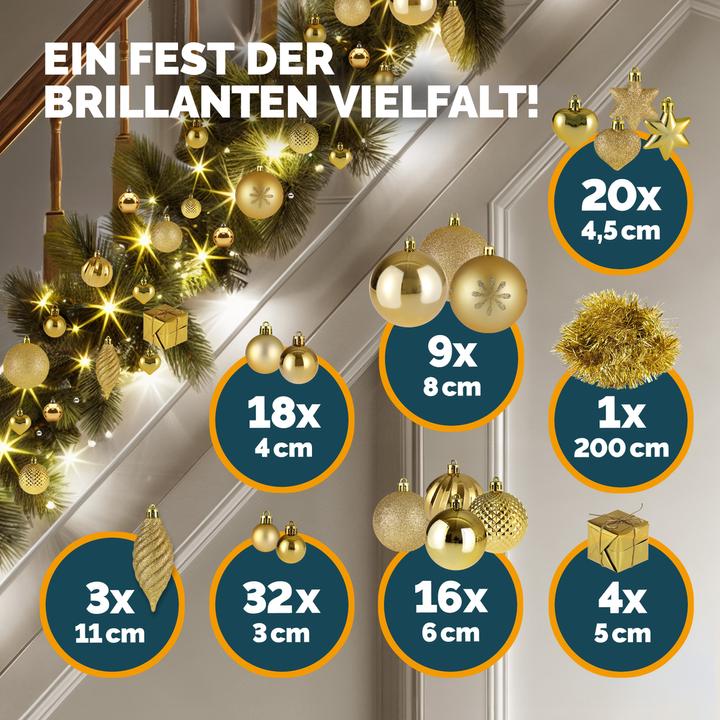 Image du produit Deuba Décors de Noël (103 -pièce)