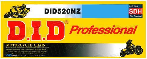 Actual product image D.I.D 520Nz(B&B) X 96 Mail. Fj