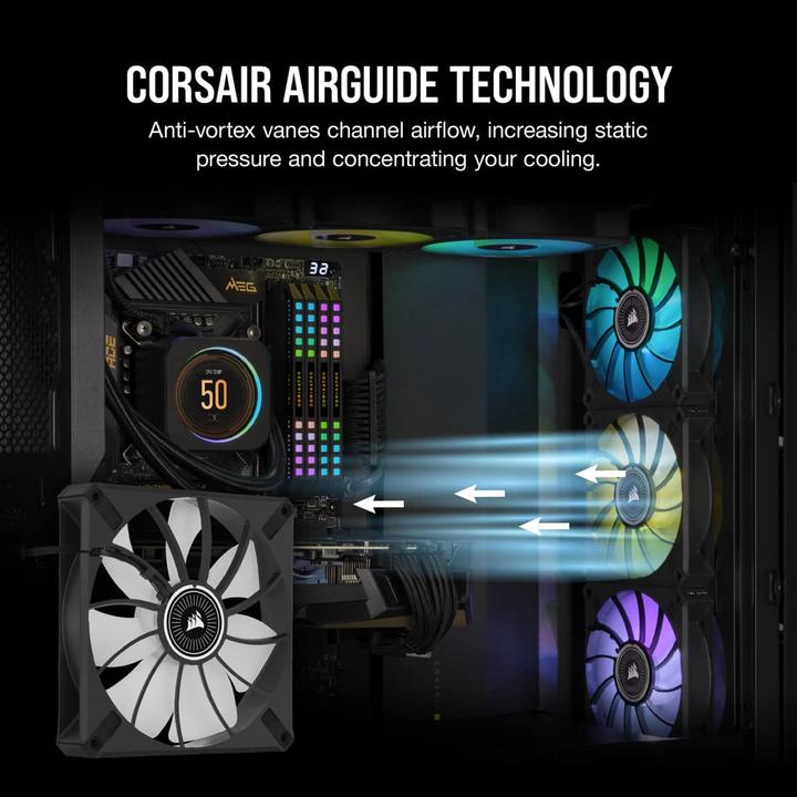 Actual product image Corsair ML140 RGB ELITE (140 mm, 1 x)