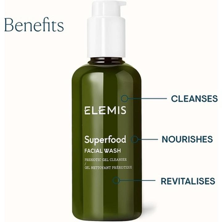 Image du produit Elemis Superfood Facial Wash (Lingettes nettoyantes pour le visage, 200 ml)