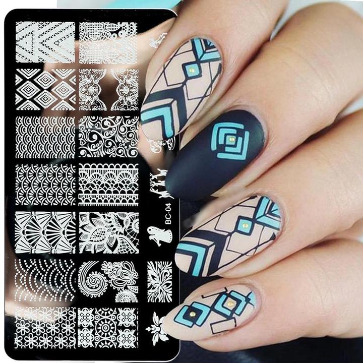 Produktbild JTI Tablett zum Nagelstempeln - Mandalamuster (Nagelstempel, Mehrfarbig)