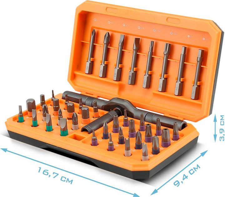 Produktbild Stahlwerk Ratschen-Schraubendreher-Bit-Set RBS-42 ST 42-teilig Ratsche