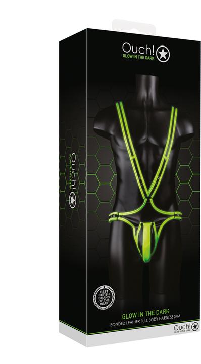 Actual product image Ouch! Full Body Harness - Glow in the Dark