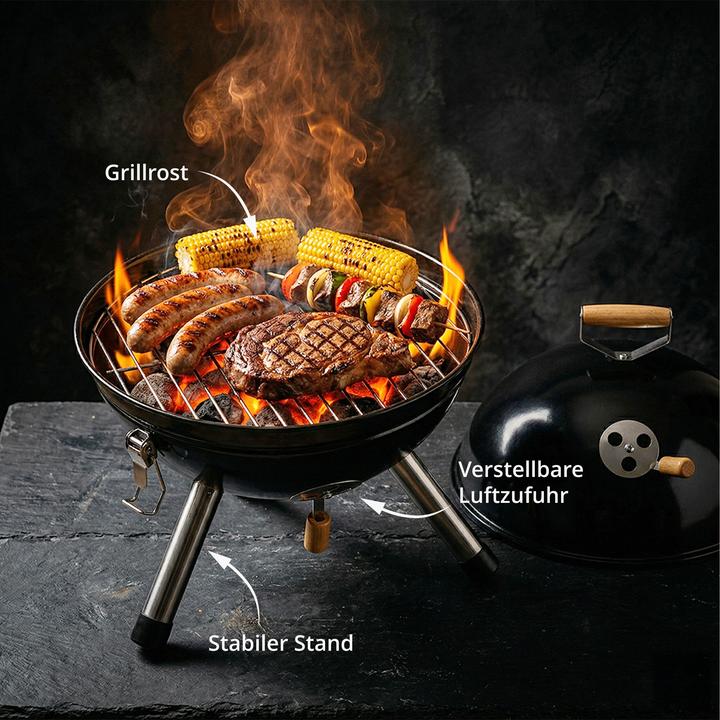 Actual product image Relaxdays Charcoal grill