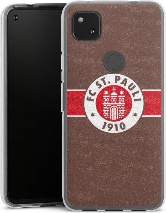 Produktbild DeinDesign Silikon Hülle für Google Pixel 4a Handyhülle Case Smartphone Schutzhülle Logo Offizielles (Google Pixel 4a)