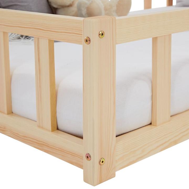 Image du produit Homestyle4u Kinderbett mit Rausfallschutz (90 x 200 cm)