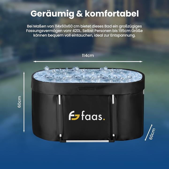 Produktbild Faas Faltbare Eisbadewanne (114 cm, 60 cm)