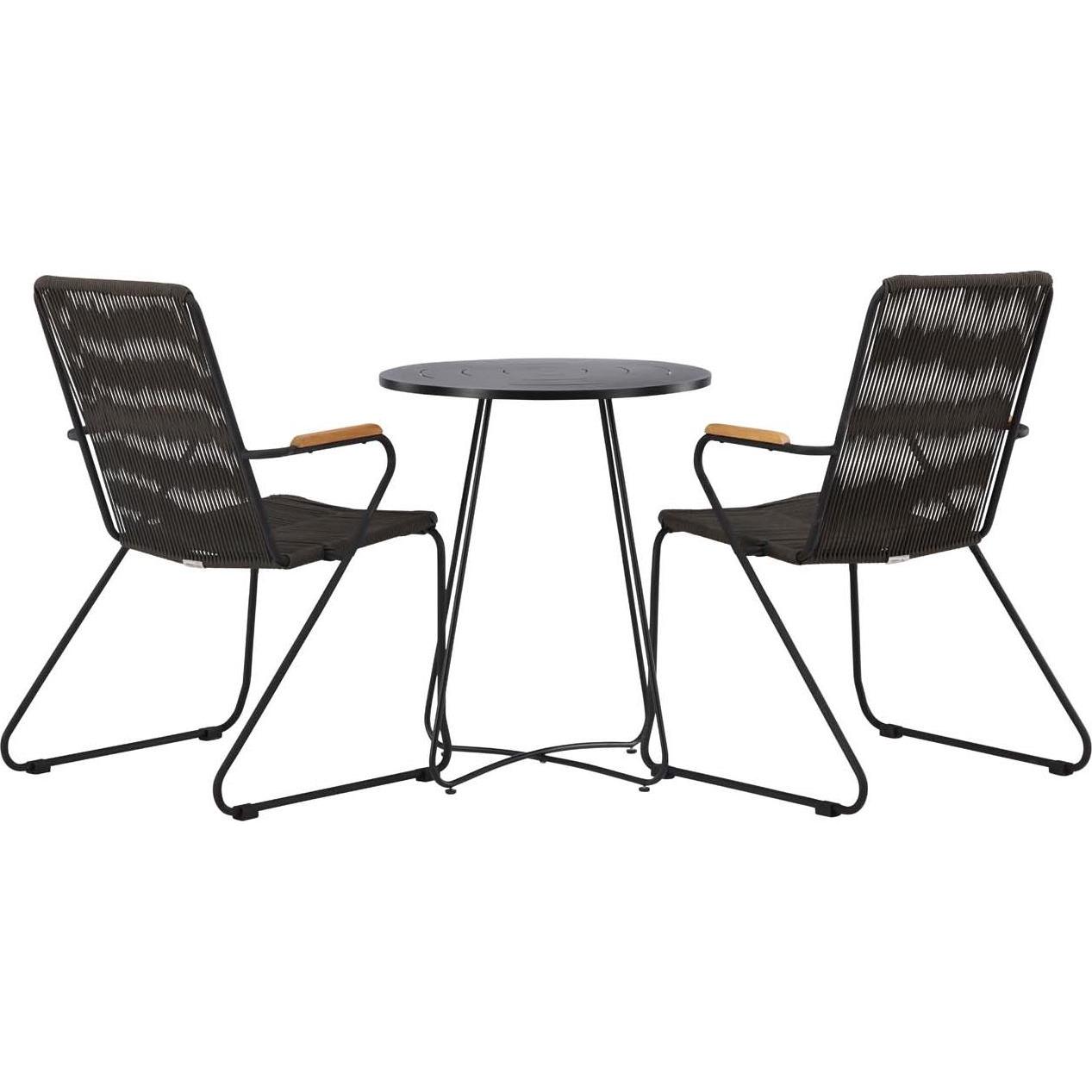 Ebuy24, Gartentisch + Balkontisch, Gartenset Bacong 3-teilig (60 cm)