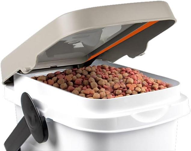 Image du produit Kerbl Petfood-Container 7 lt, marron/blanc, avec anse