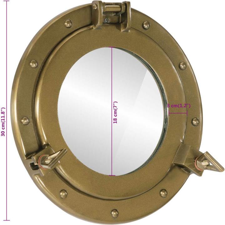 Immagine prodotto vidaXL Bullaugen Spiegel (30 cm)