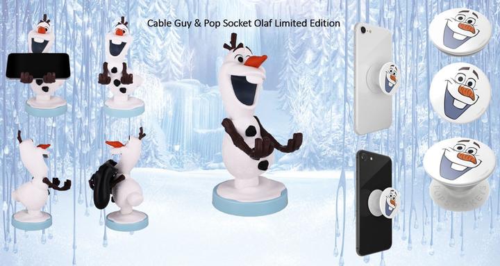 Image du produit Exquisite Gaming FROZEN Olaf + Pop Socket Édition Limeted - Cable Guy (Xbox 360, Xbox One S, Xbox Series X, PC, Mac, Switch, PS4, PS5)