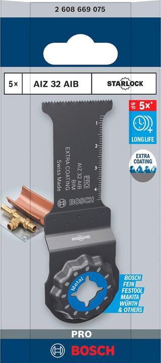 Immagine prodotto Bosch Professional Zubehör PRO AIZ 32 Lama AIB per utensili multifunzione, 32 x 50 mm
