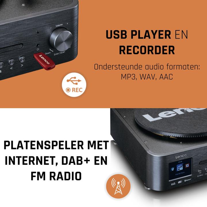 Actual product image Lenco MC-460BK