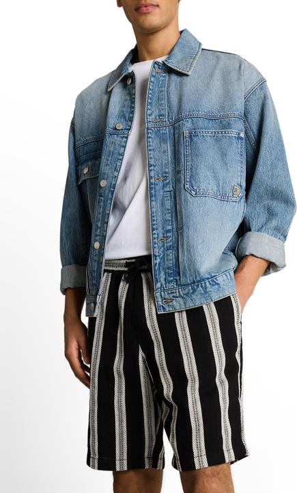 Actual product image Tom Tailor Relaxed-fit shorts with a striped pattern (M)
