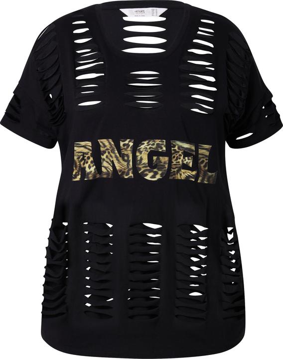 Produktbild Angel of Style T-Shirt, Komfort Fit, Schlitze, Leo-Schriftzug (52)