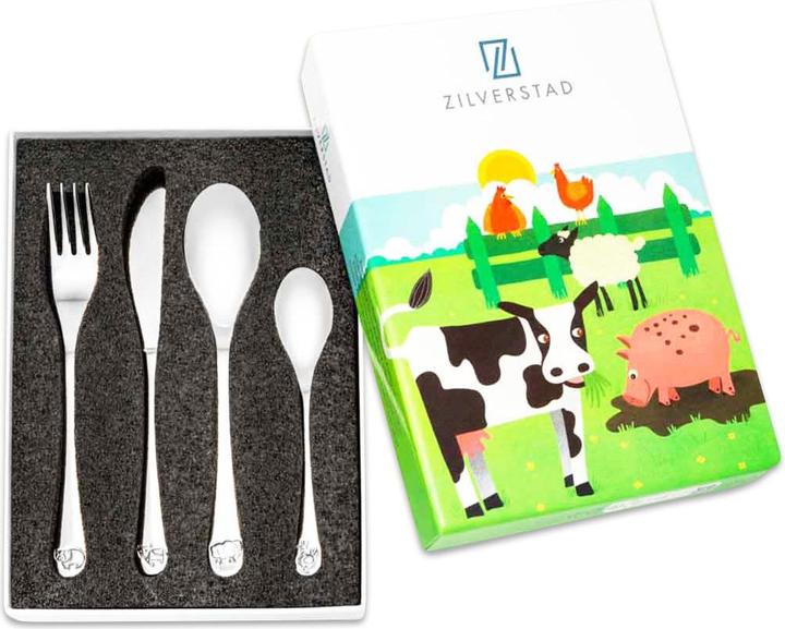 Actual product image Zilverstad Children's cutlery "Farm animals"