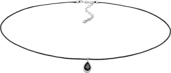 Immagine prodotto Elli Collana Choker Ciondolo a goccia di cristallo Argento 925 (Nylon, Zirconia, Argento 925)