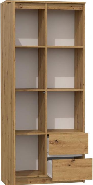 Produktbild Topeshop RS-80 BILY ART Bücherregal für Büros (80 x 35 x 180 cm)