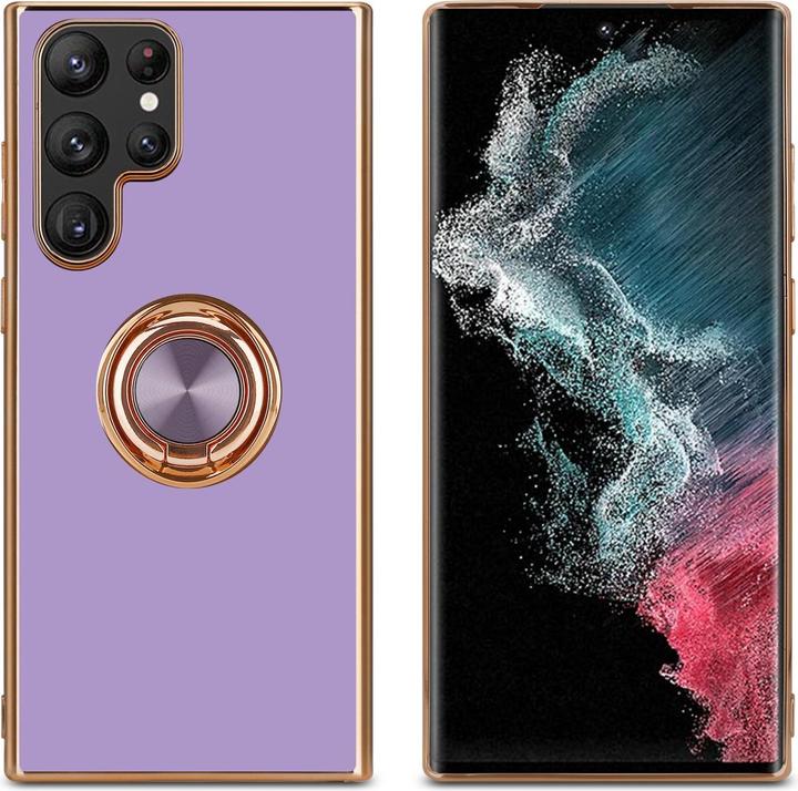 Produktbild Cadorabo Hülle für Samsung Galaxy S22 ULTRA im TPU mit Kameraschutz und Ring LM089 Style (Samsung Galaxy S22 Ultra)