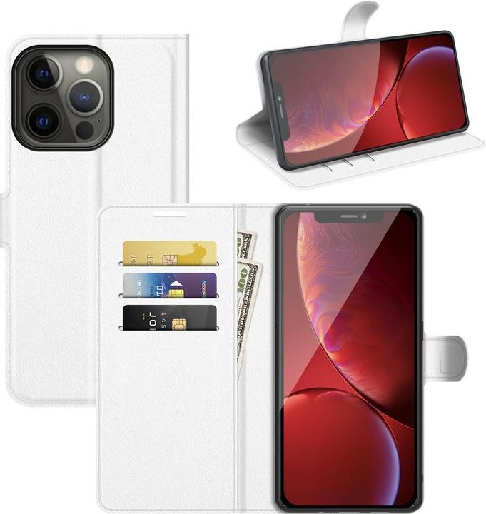 Actual product image Cover-Discount iPhone 13 Pro - Leather case cover white (Apple iPhone 13 Pro)