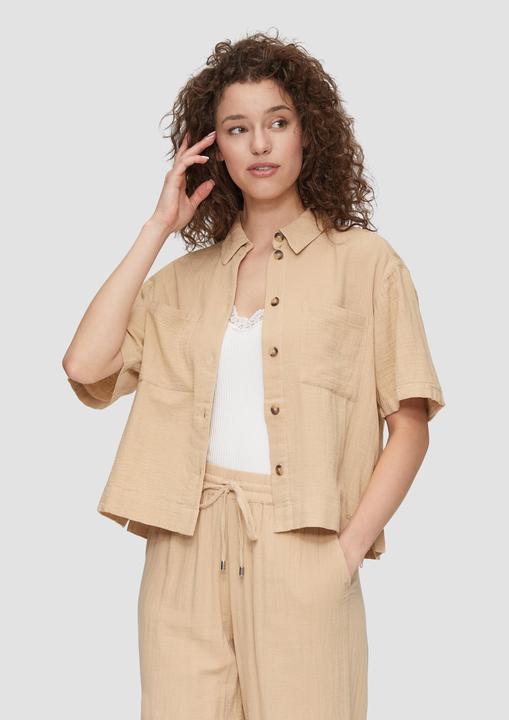 Produktbild s.Oliver Bluse Oversized-Hemdbluse aus Musselin (44)