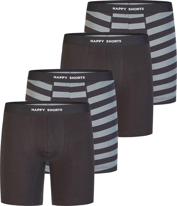 Happy shorts Boxer Jersey Long (L, confezione da 4)