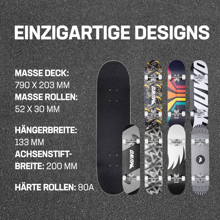 Actual product image Muwo Street Skateboard - Komplettboard für Einsteiger