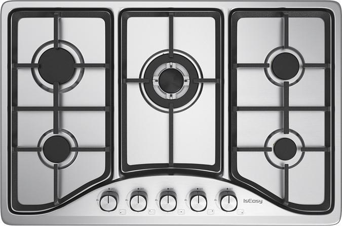 Produktbild IsEasy MGBS-765 stainless steel gas cooktop