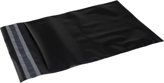 Produktbild B.N.T. Forsendelsesposer PE A3 sort 340x420mm 100stk/pak - (100 stk.) (100 x)
