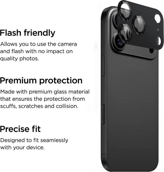 Actual product image Eiger Kameralinsen-Schutzglas Mountain Glass (1 pcs., Apple iPhone 17 Pro)